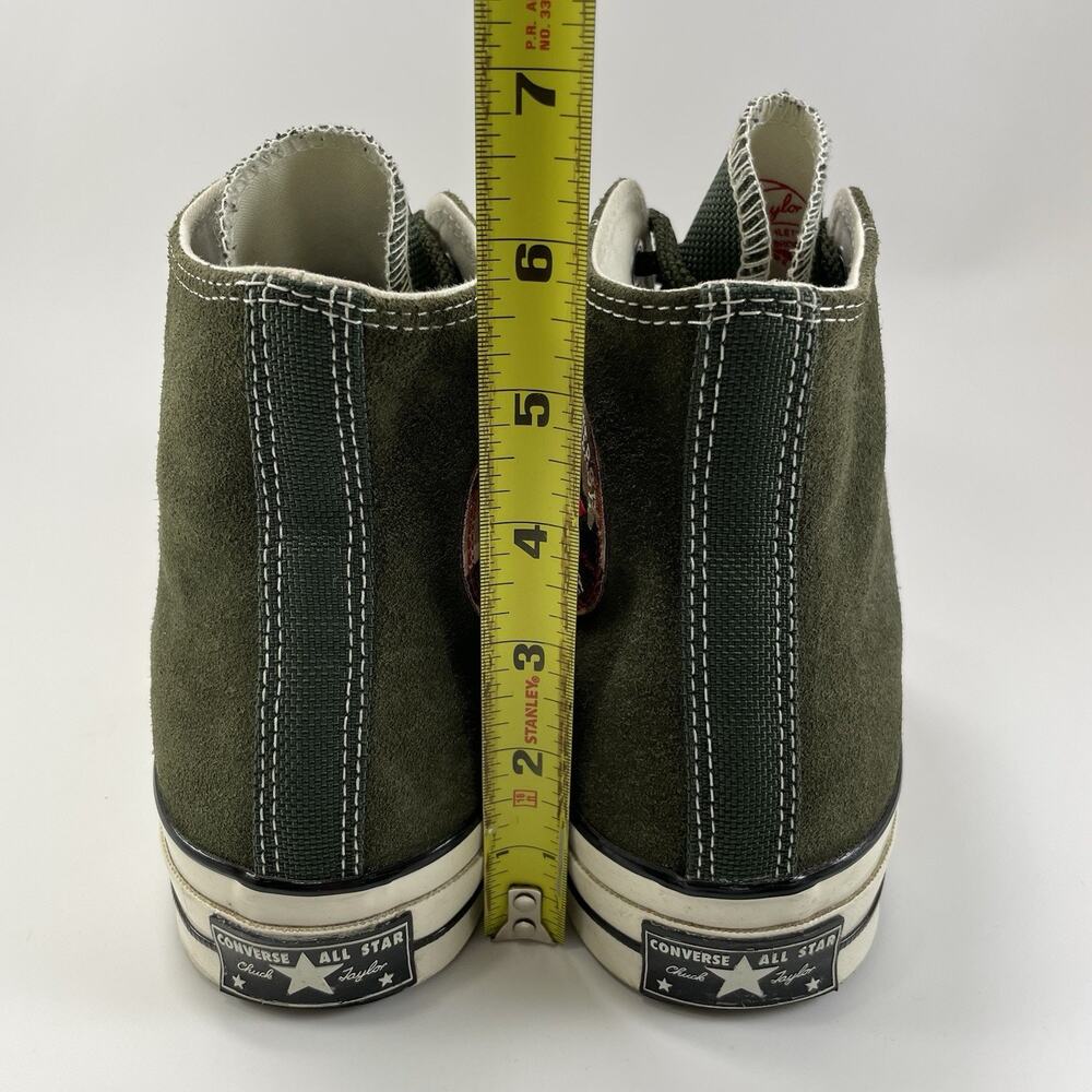 Converse Chuck Taylor 70 HI 'Utility Green' Suede Sneaker Mens Size 8, Womens 10 - Picture 5 of 11